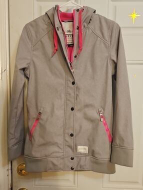 Empyre Grey Jacket with Pink Trim